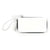 White Zippered Wallet