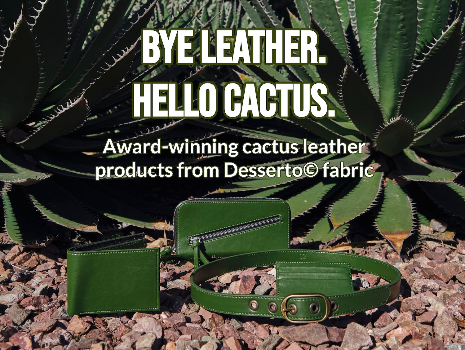 Cactus Leather Belts, Wallets, & Accessories