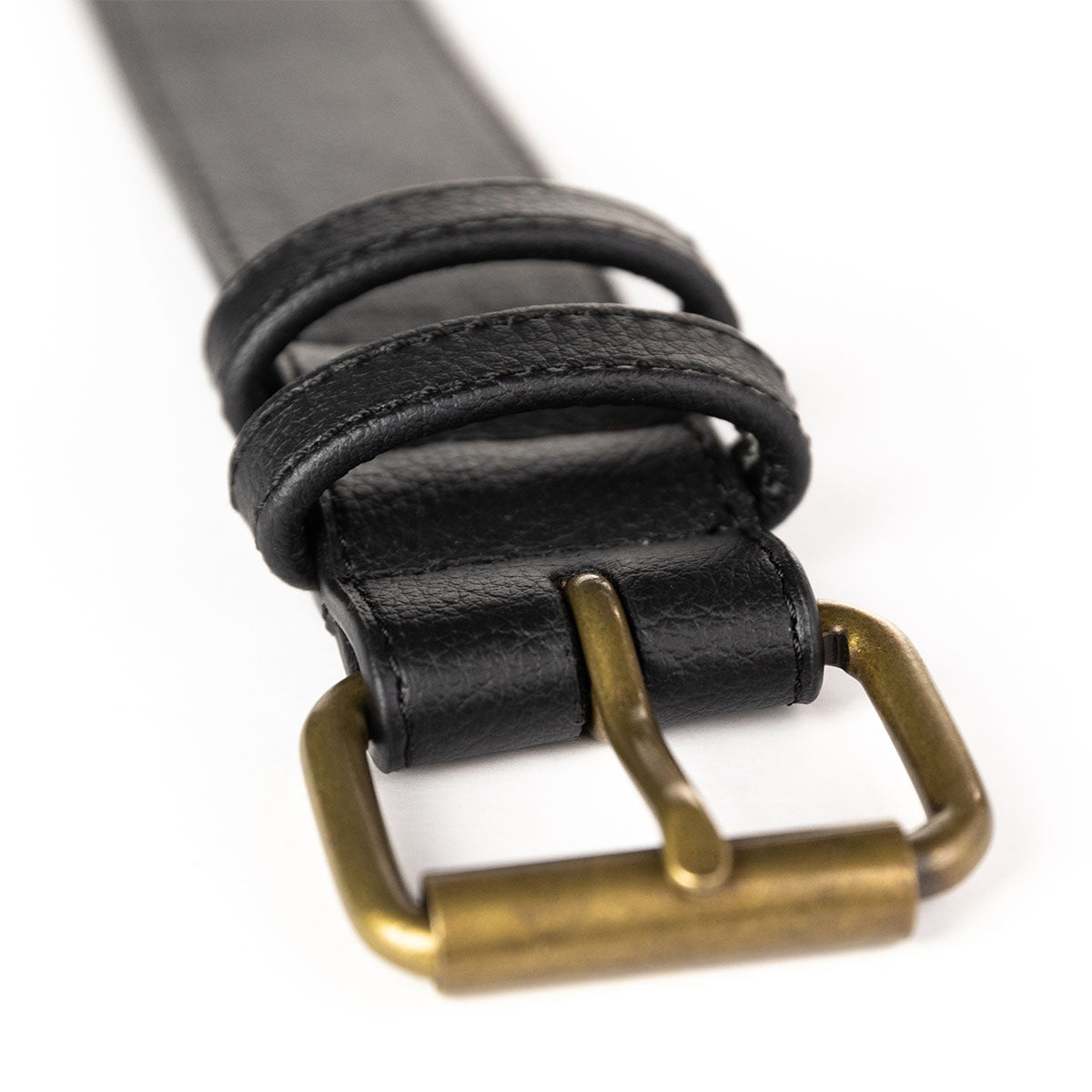 Black & Brass Belt - Black Nopal