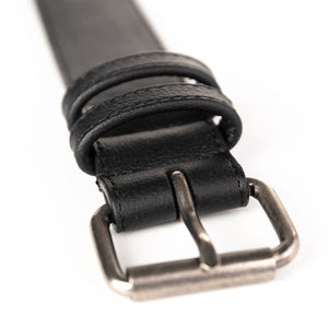 Black & Silver Belt - Black Nopal
