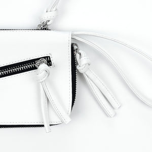 White Zippered Wallet