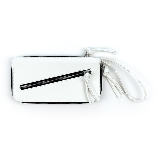 Short Zip Phone Bag - Wristlet Converts to Cross Body Purse - Black an –  Borsa Bella Design Co.